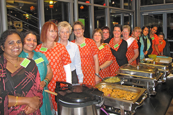 Unser Buffet beim India-Fest 2012 in Erlangen